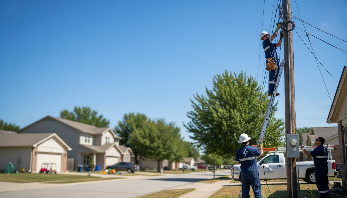 Residential electrician providing installation services in Dexter, IA